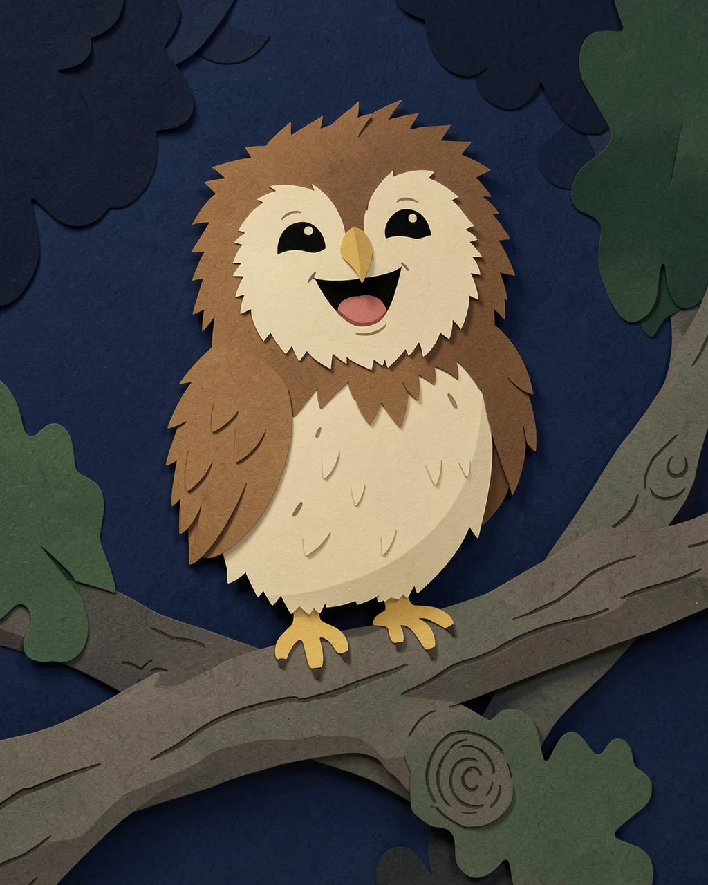 Illustration for page 4 of “The Owlet Who Feared Air”