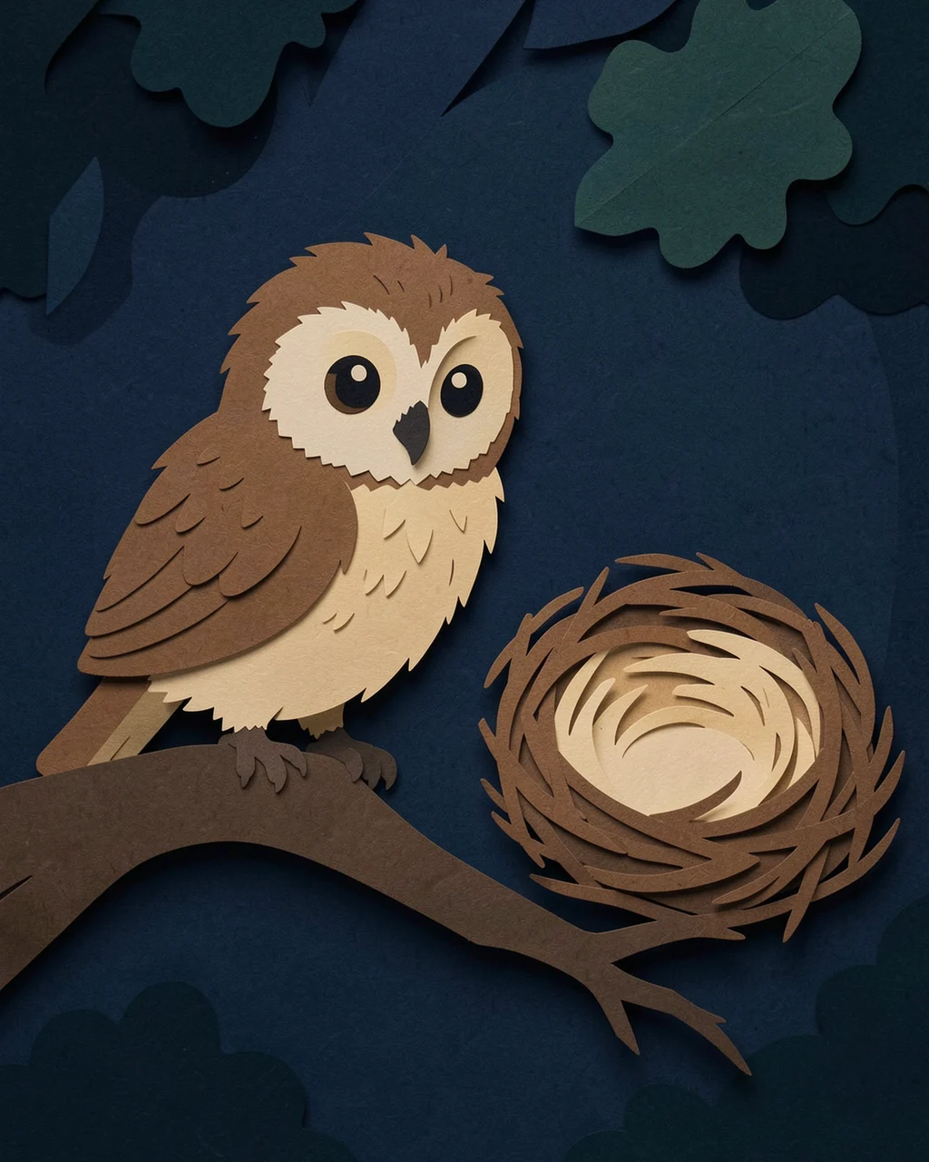 Illustration for page 5 of “The Owlet Who Feared Air”