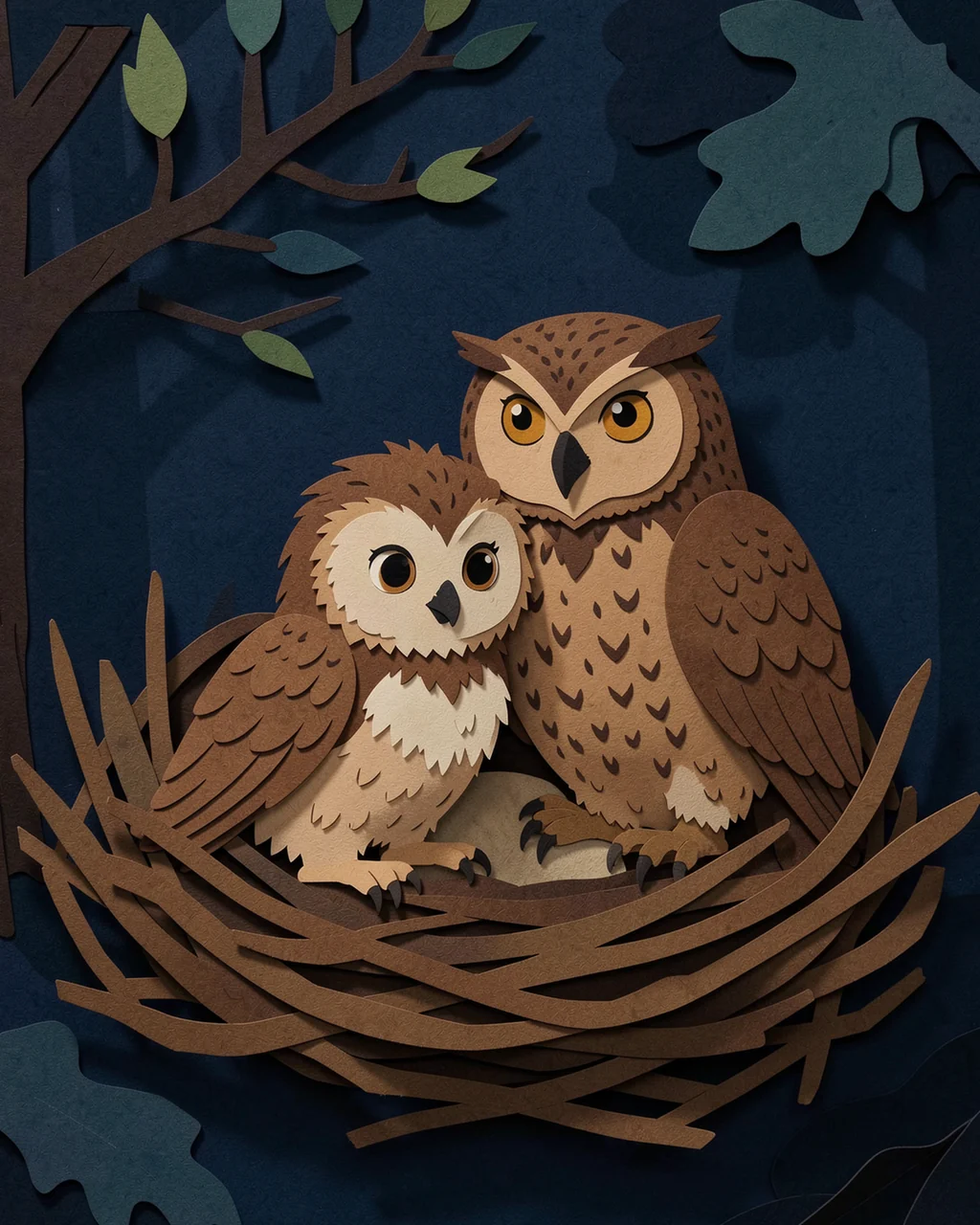 Illustration for page 7 of “The Owlet Who Feared Air”