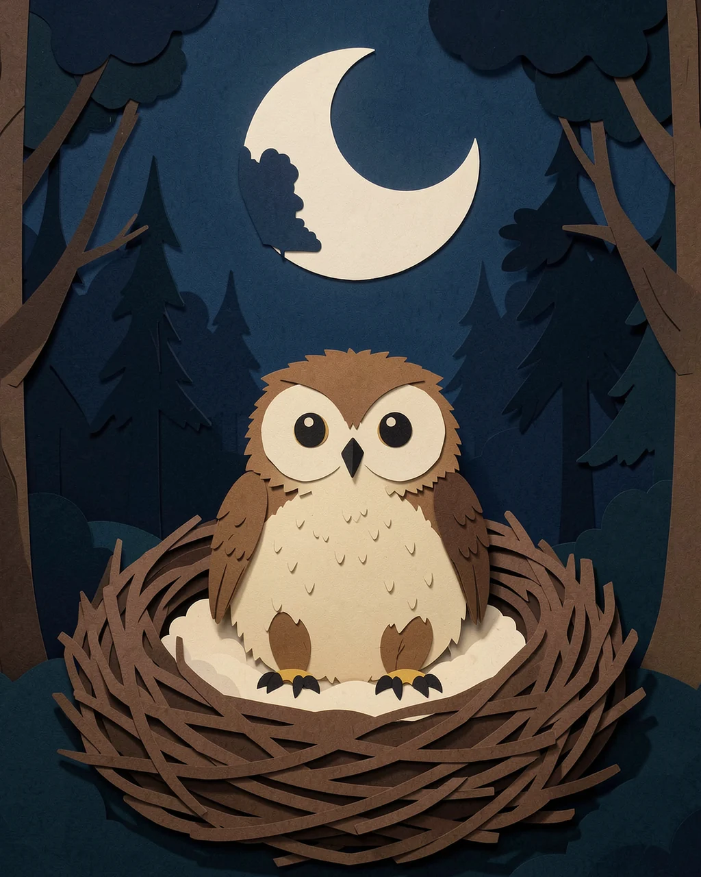 Illustration for page 8 of “The Owlet Who Feared Air”