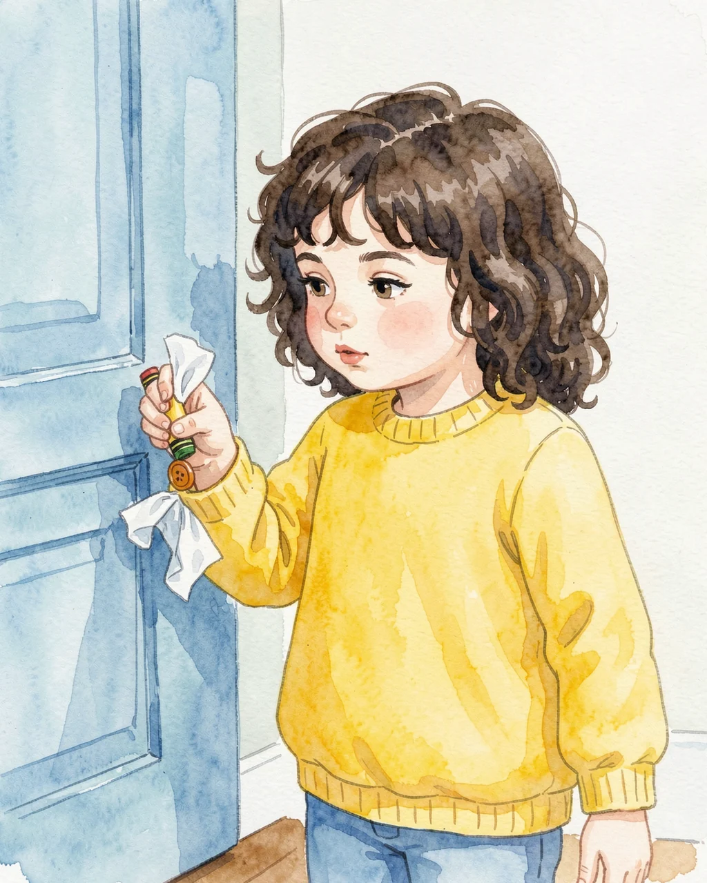 Illustration for page 4 of “What Fits in My Pocket?”