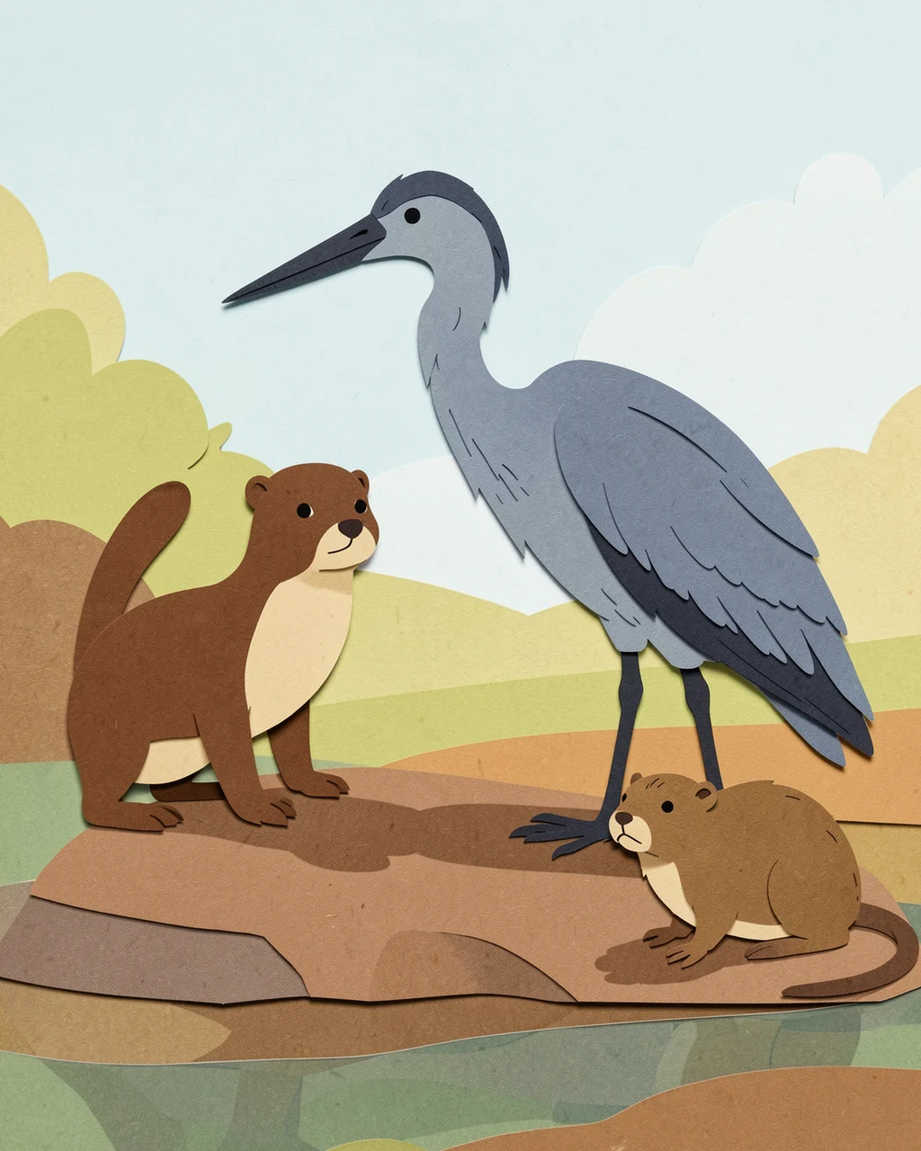Illustration for page 4 of “Mabel Maps the Riverbank”