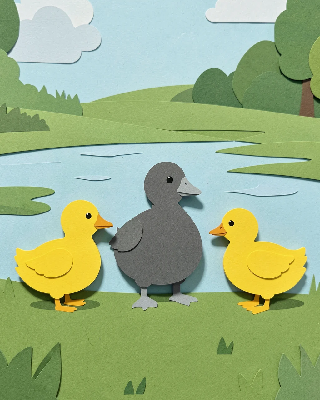 Illustration for page 1 of “The Grey Feathers Found Home”