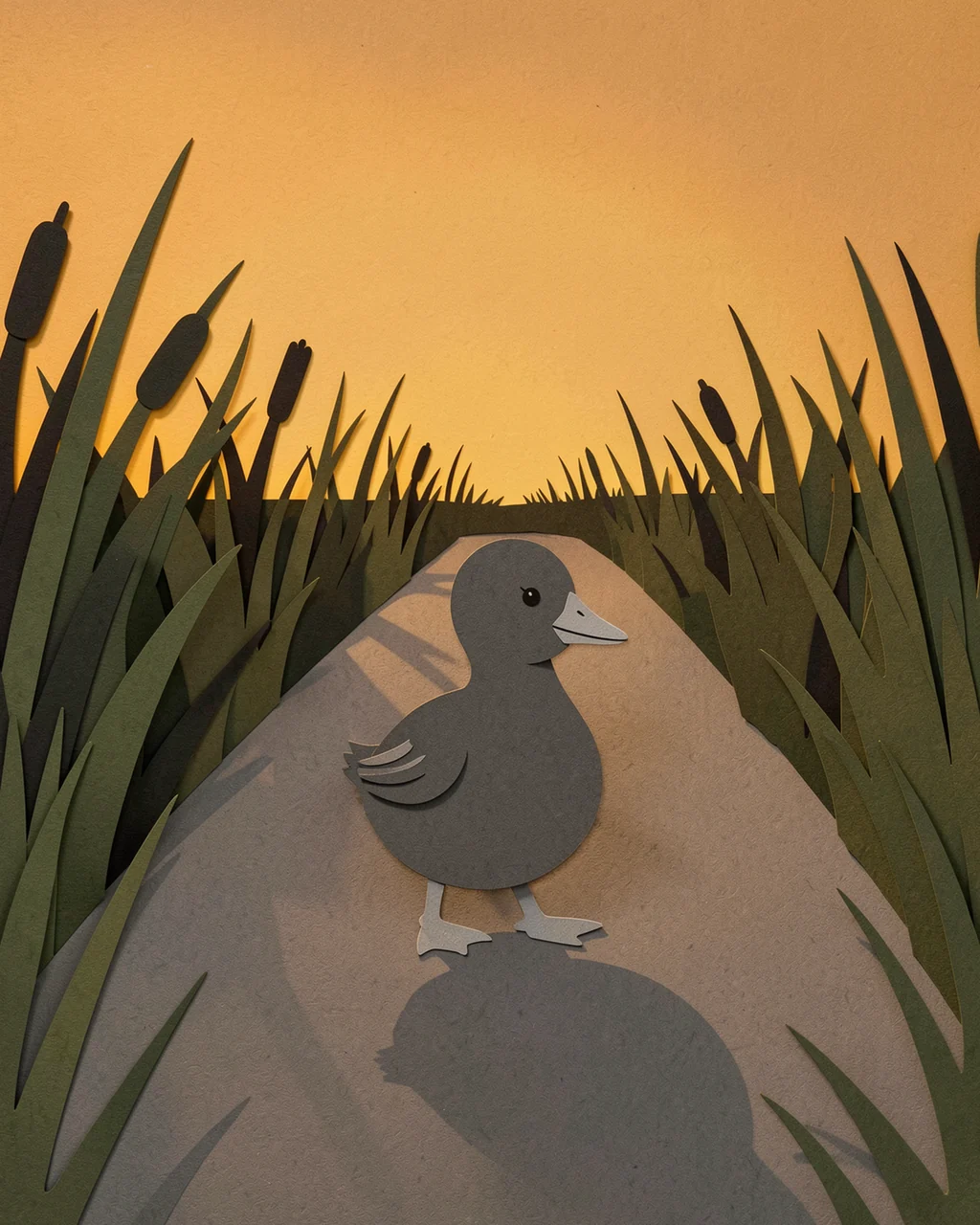 Illustration for page 5 of “The Grey Feathers Found Home”
