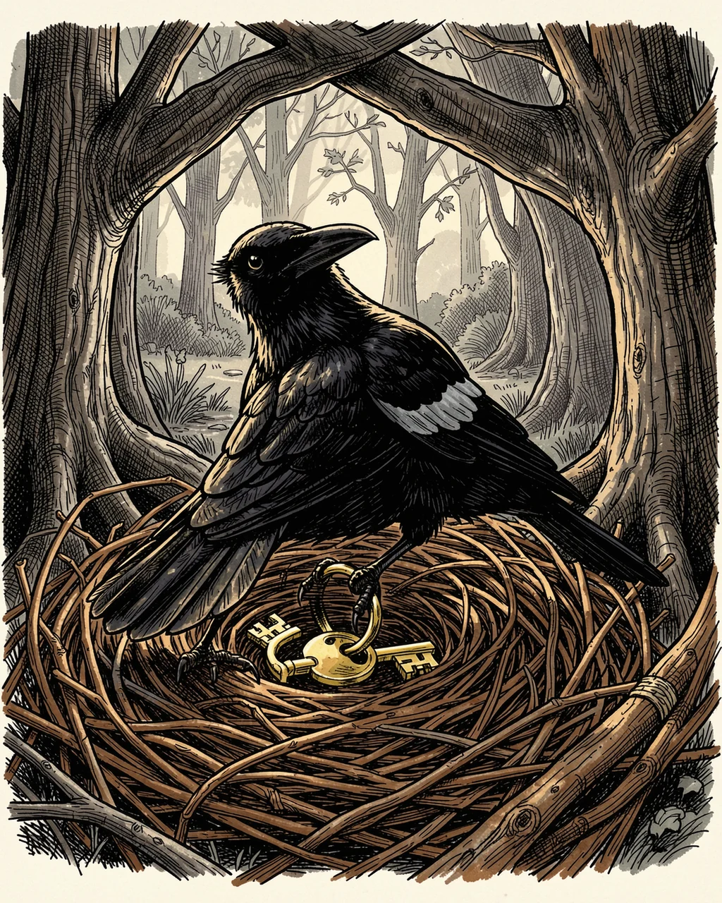 Illustration for page 3 of “One Treasure Each Morning”