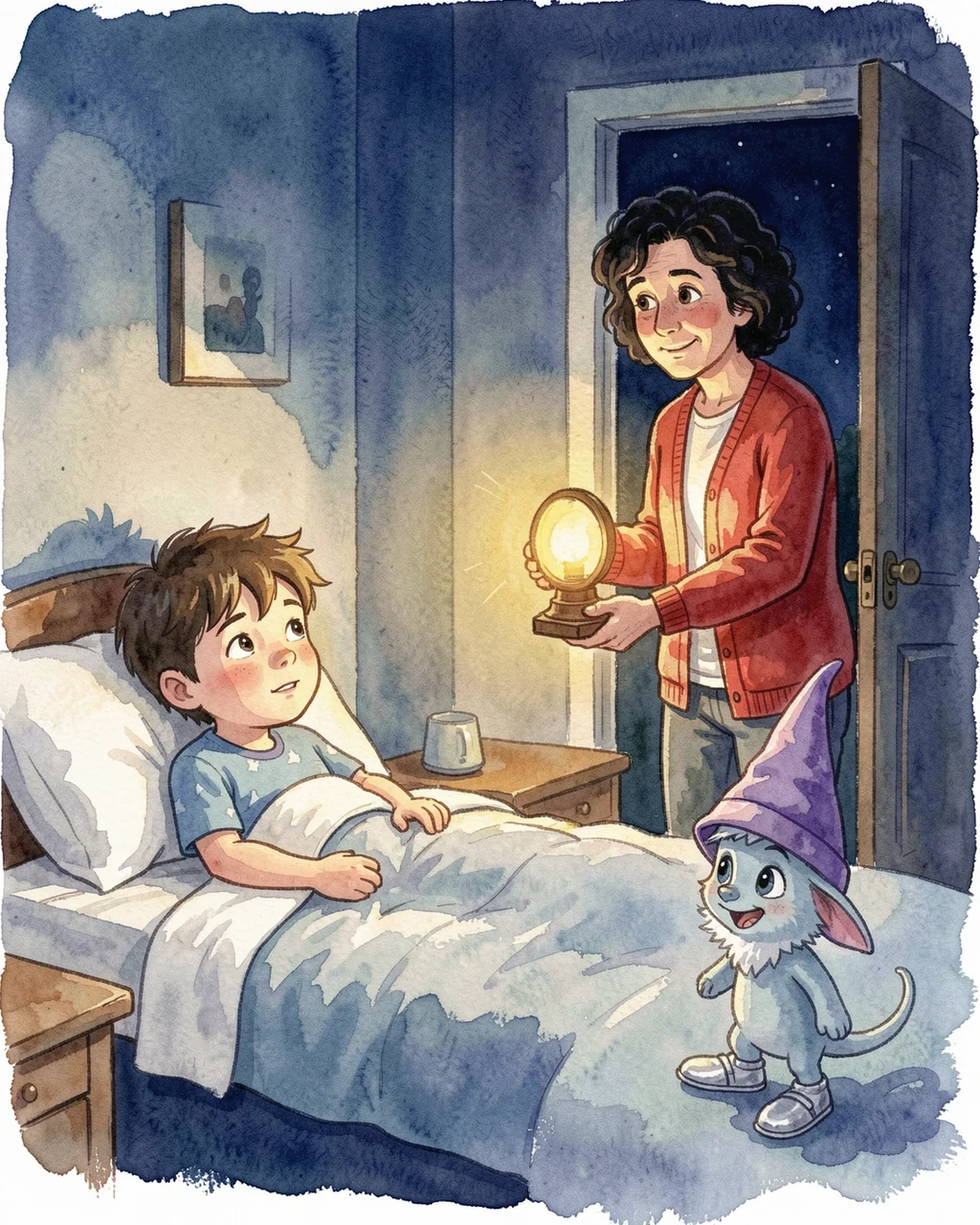 Illustration for page 2 of “Oliver Meets the Sprite”