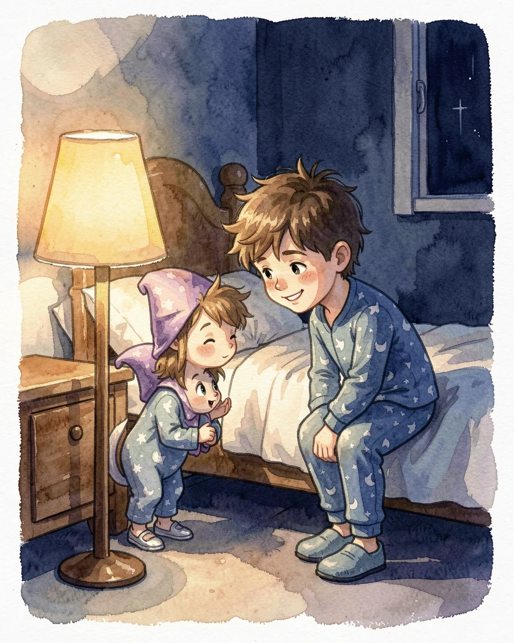 Illustration for page 4 of “Oliver Meets the Sprite”