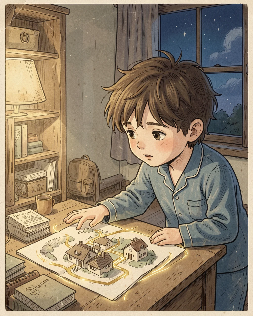 Illustration for page 4 of “The Map Found Home”