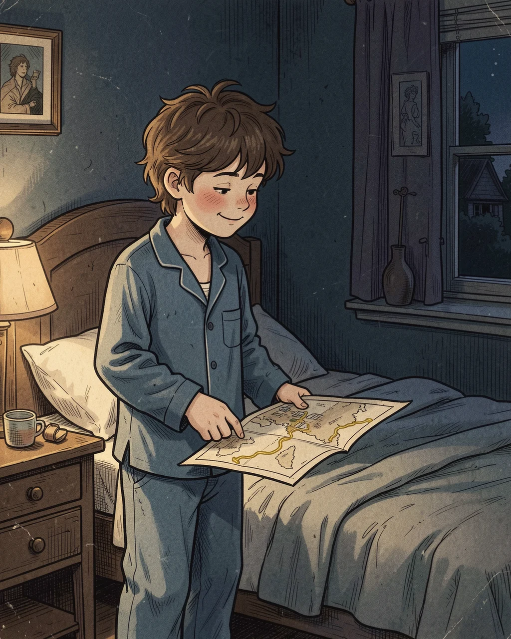 Illustration for page 5 of “The Map Found Home”