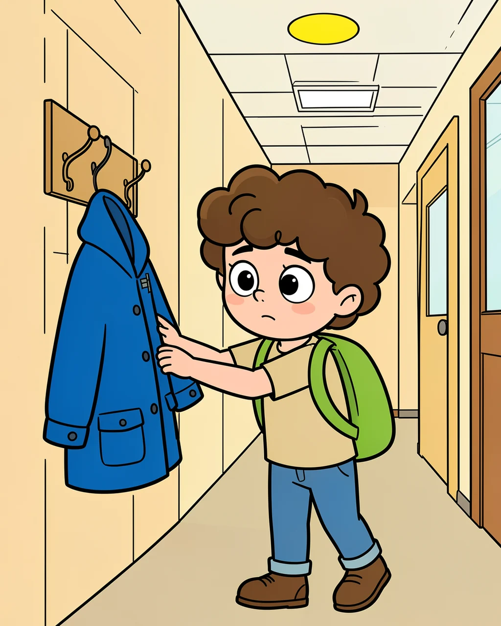 Illustration for page 2 of “Where Is My Name Card?”