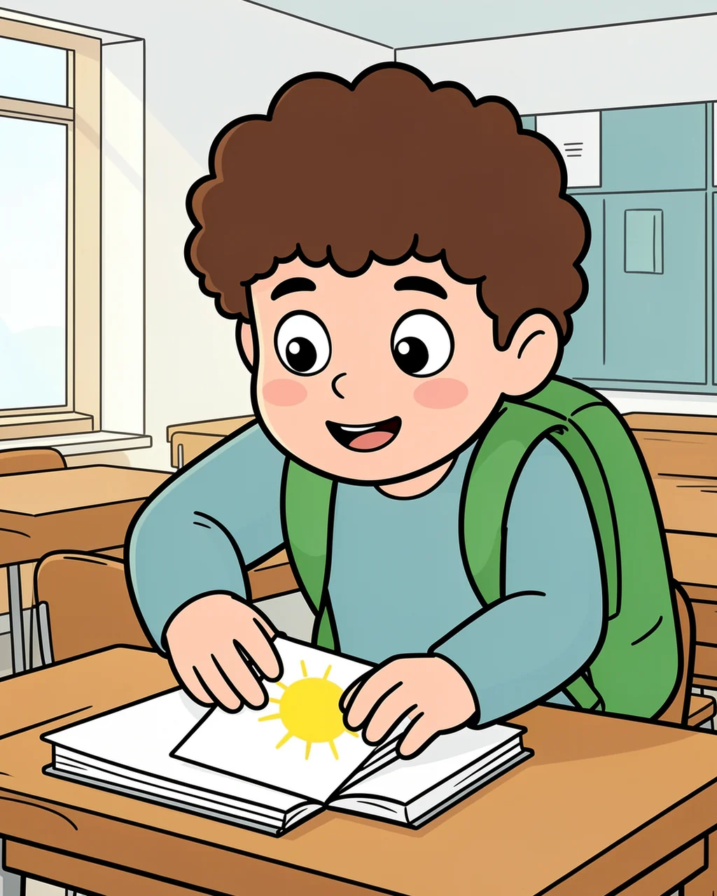 Illustration for page 5 of “Where Is My Name Card?”