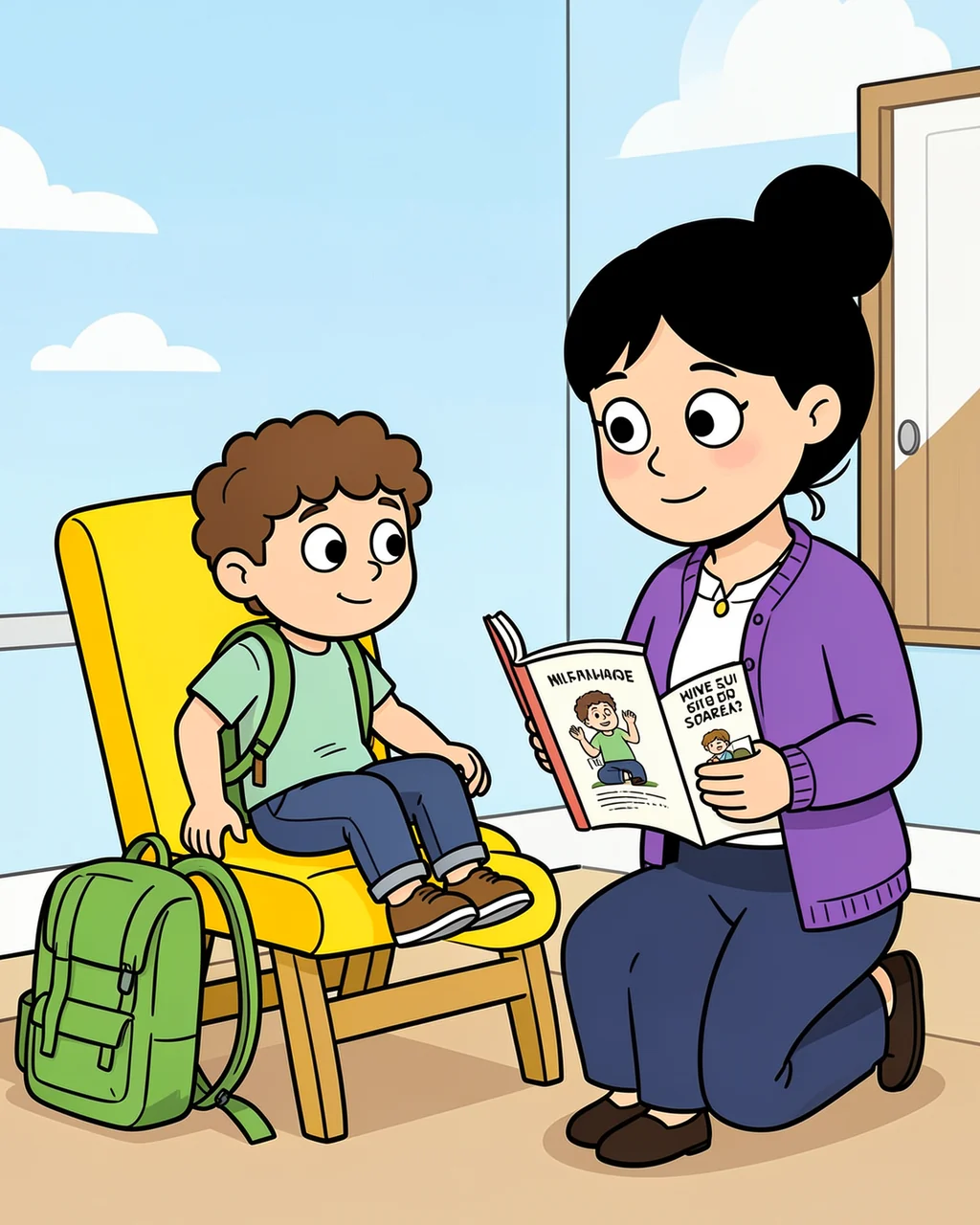 Illustration for page 6 of “Where Is My Name Card?”
