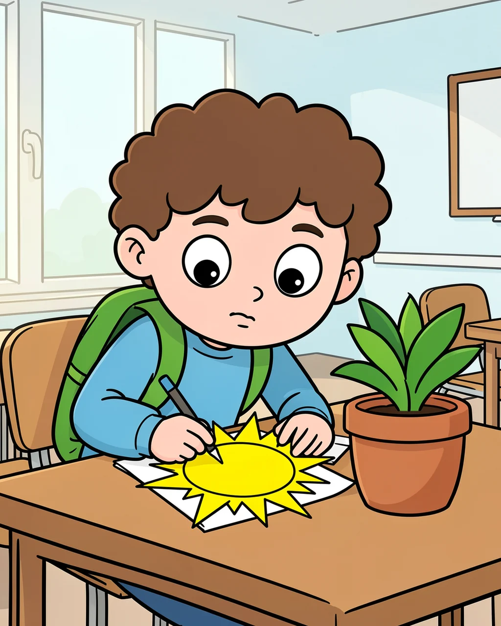 Illustration for page 7 of “Where Is My Name Card?”
