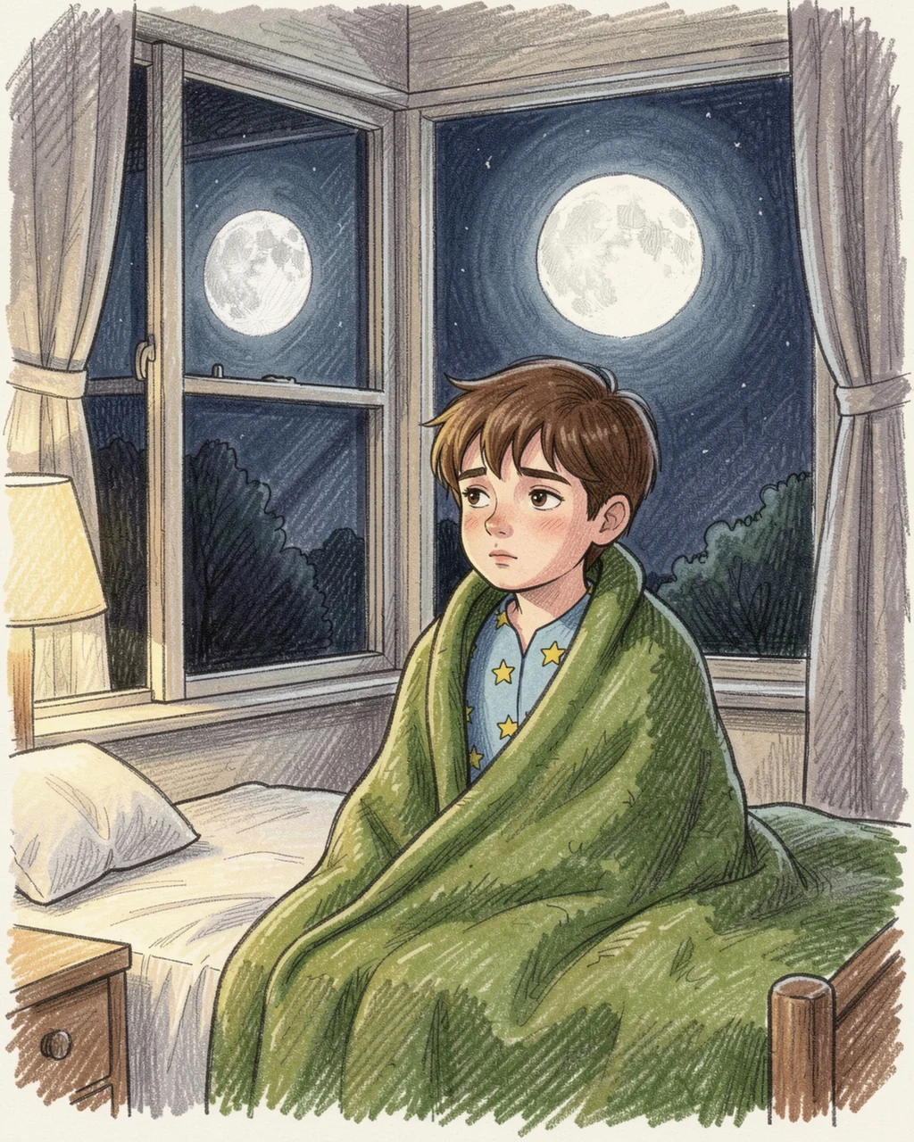 Illustration for page 2 of “What Calms a Dragon Flame?”