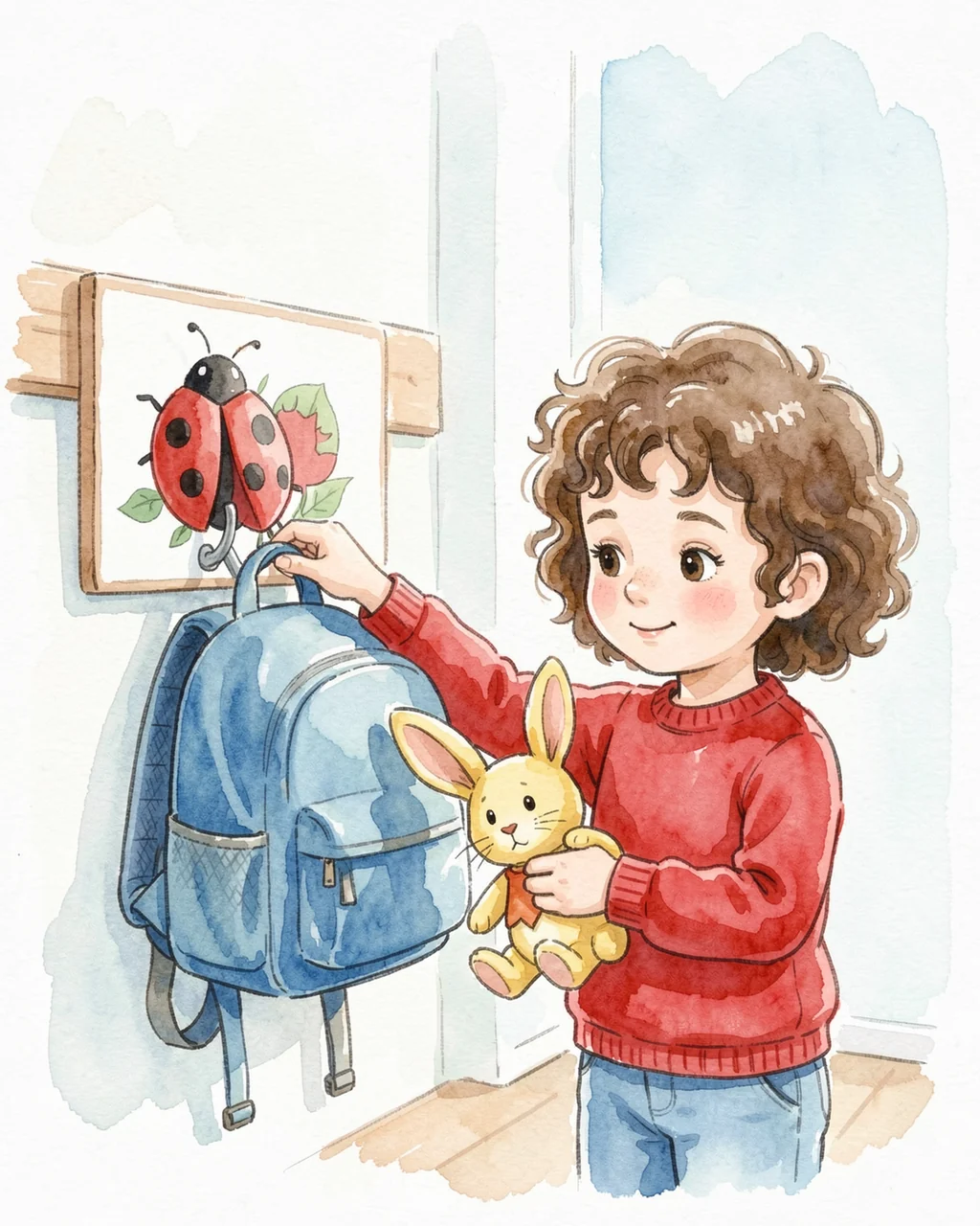 Illustration for page 3 of “At the Crayon Table”