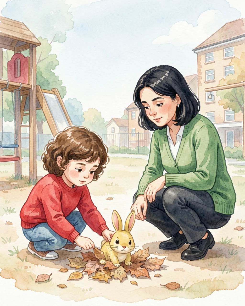 Illustration for page 5 of “At the Crayon Table”