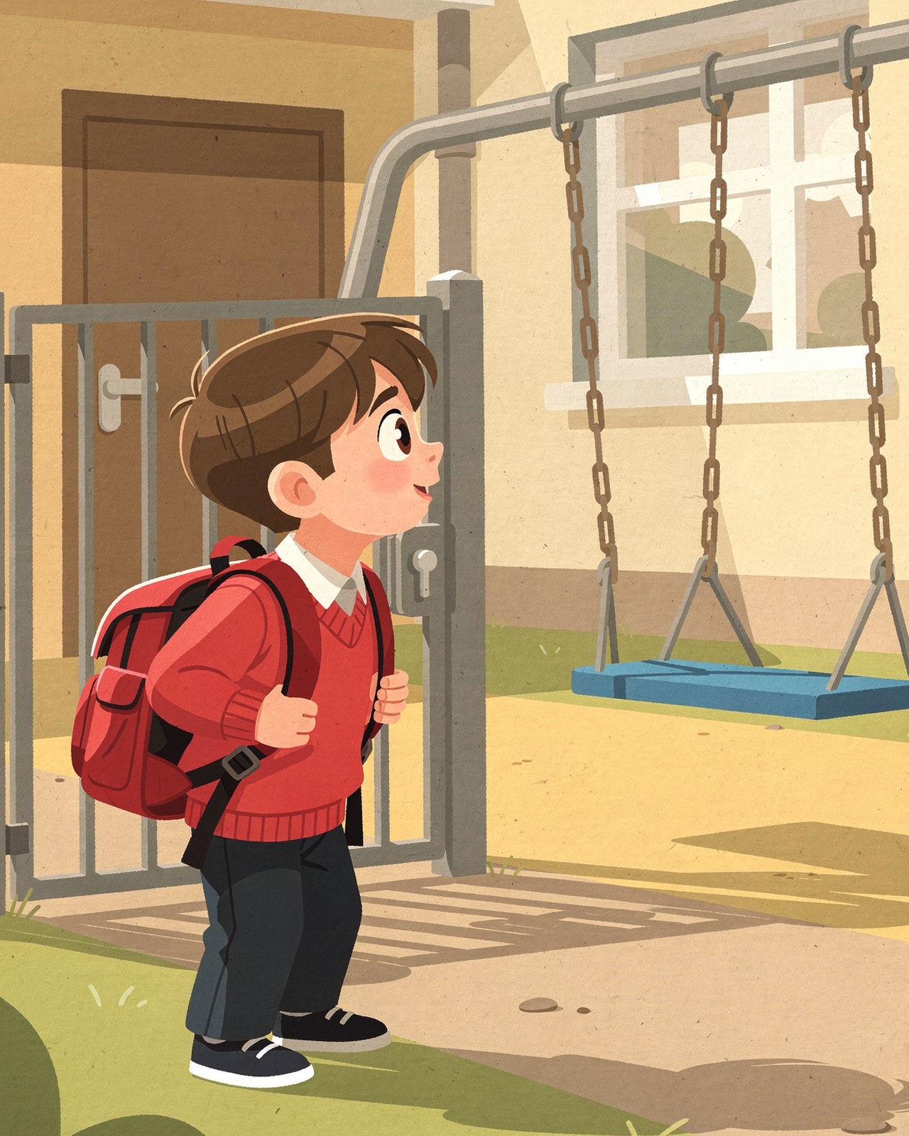 Oliver at the Swing
