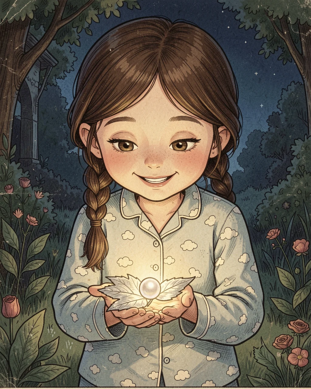 Illustration for page 6 of “Where Is the Courage Pearl?”
