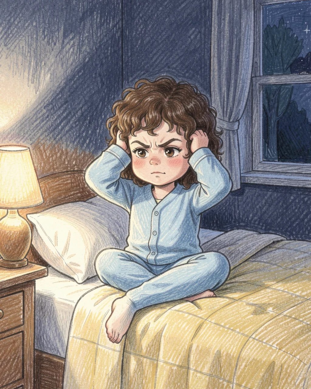 Illustration for page 1 of “Sophie Packs Her School Bag”
