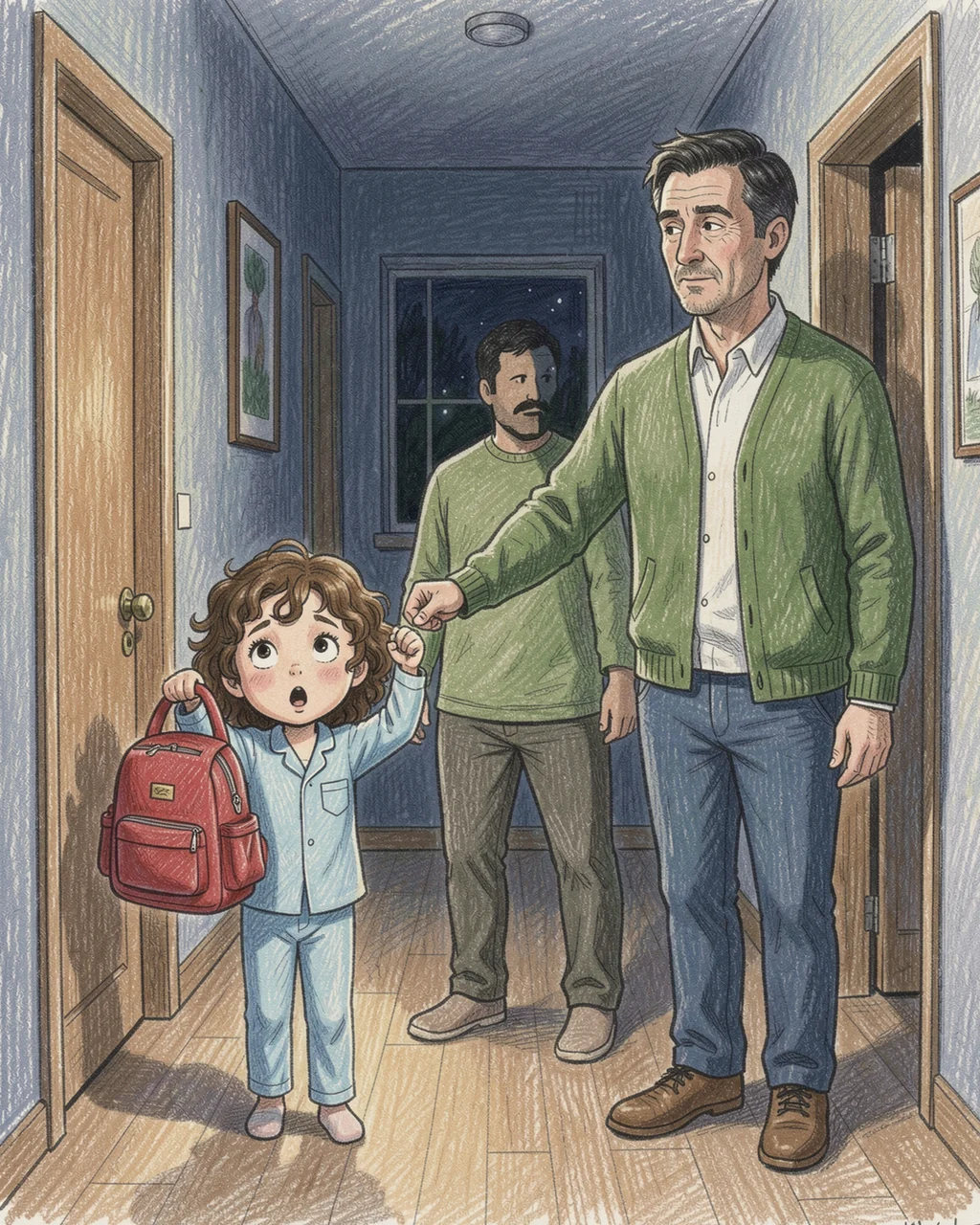 Illustration for page 5 of “Sophie Packs Her School Bag”