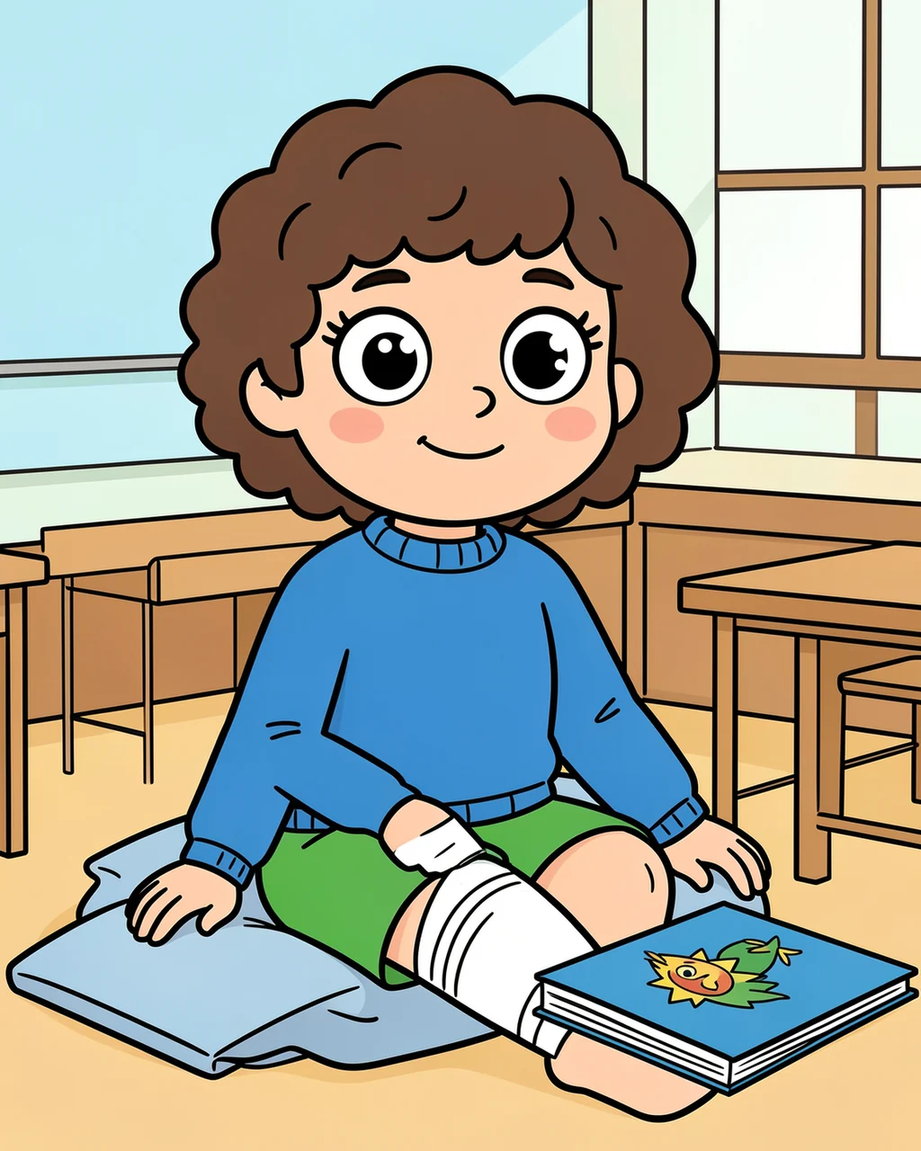 Illustration for page 7 of “Sophie and the Waiting Crayons”