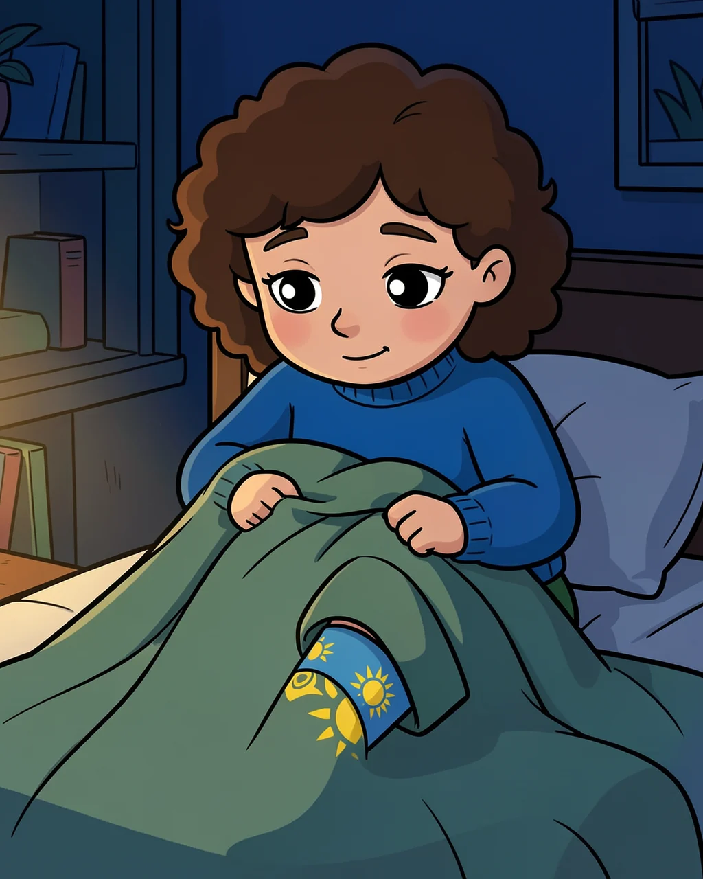Illustration for page 8 of “Sophie and the Waiting Crayons”