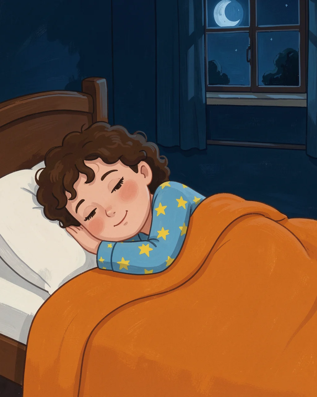 Illustration for page 5 of “Sophie and the Sleepy Feather”