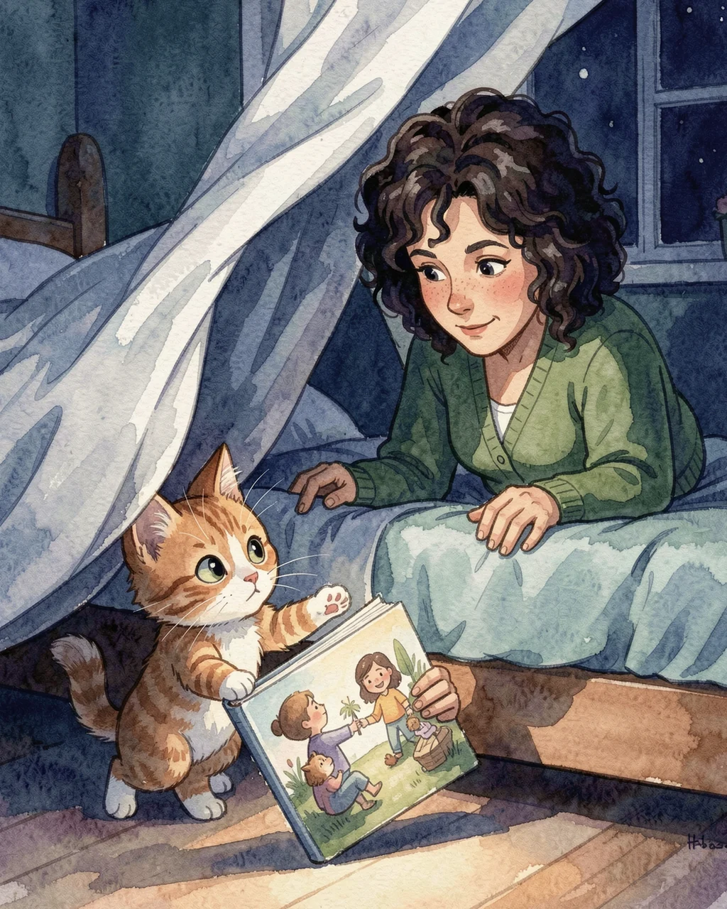 Illustration for page 5 of “Milo and the Slipped Book”