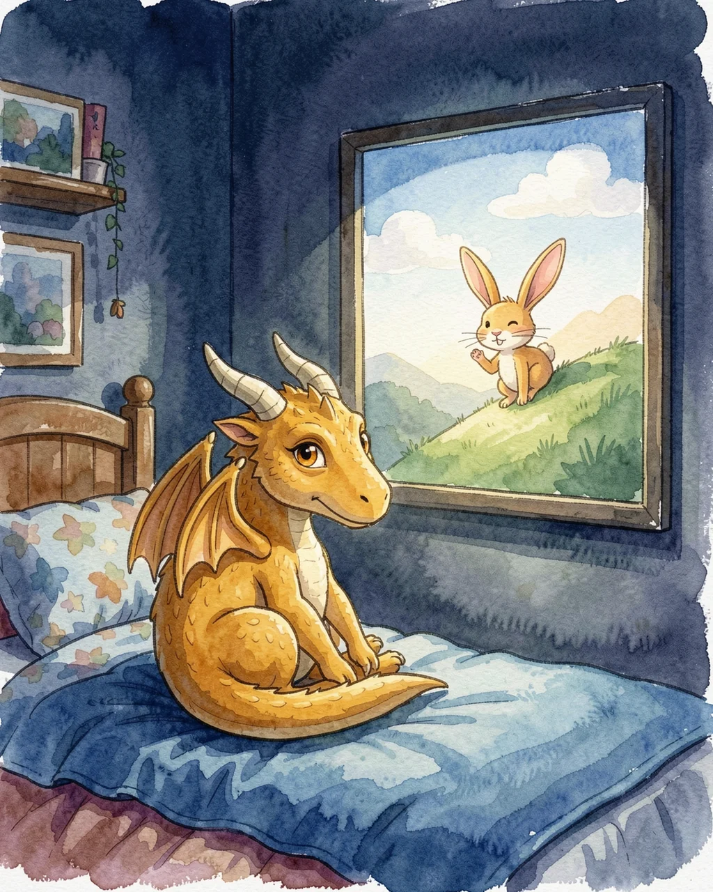 Illustration for page 1 of “Jasper Turns the Moon Page”