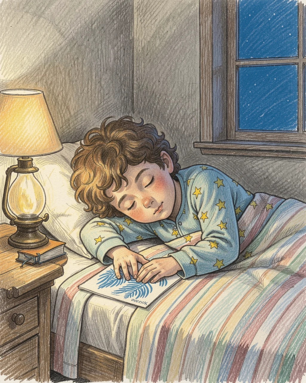 Illustration for page 5 of “The Palmprint Closed the Door”