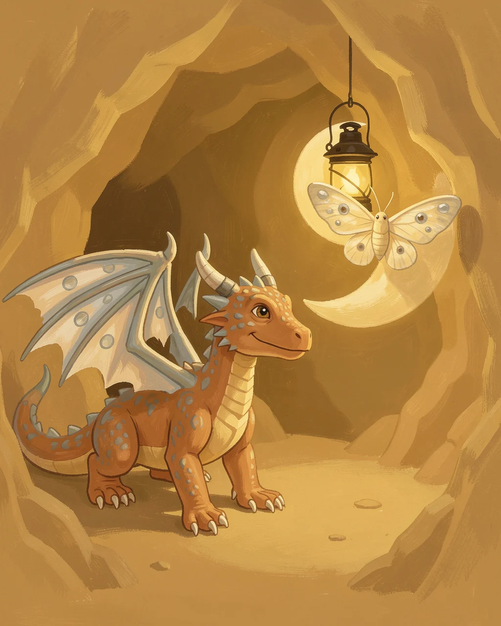 Illustration for page 4 of “What Calms Dragon Fire?”