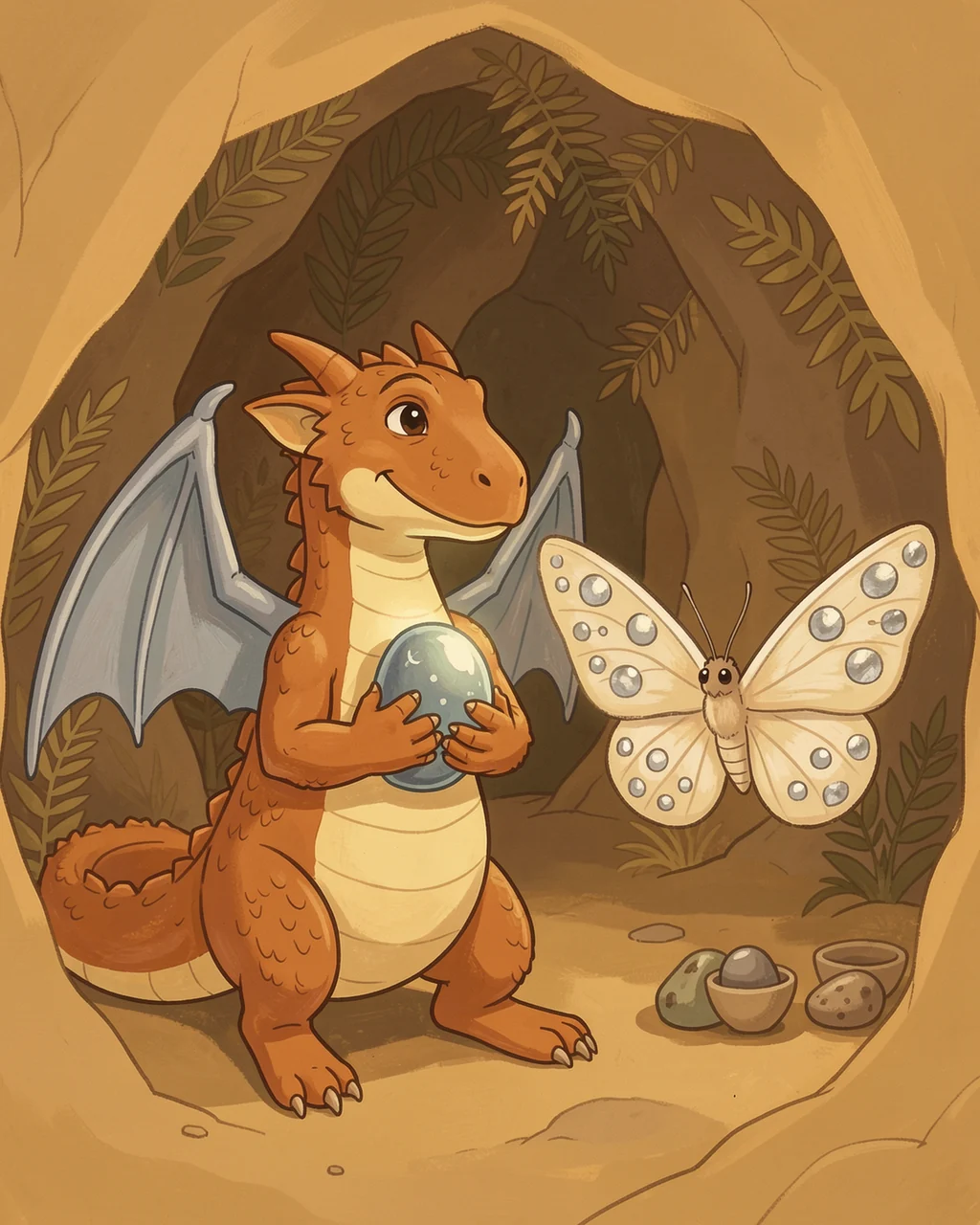 Illustration for page 9 of “What Calms Dragon Fire?”