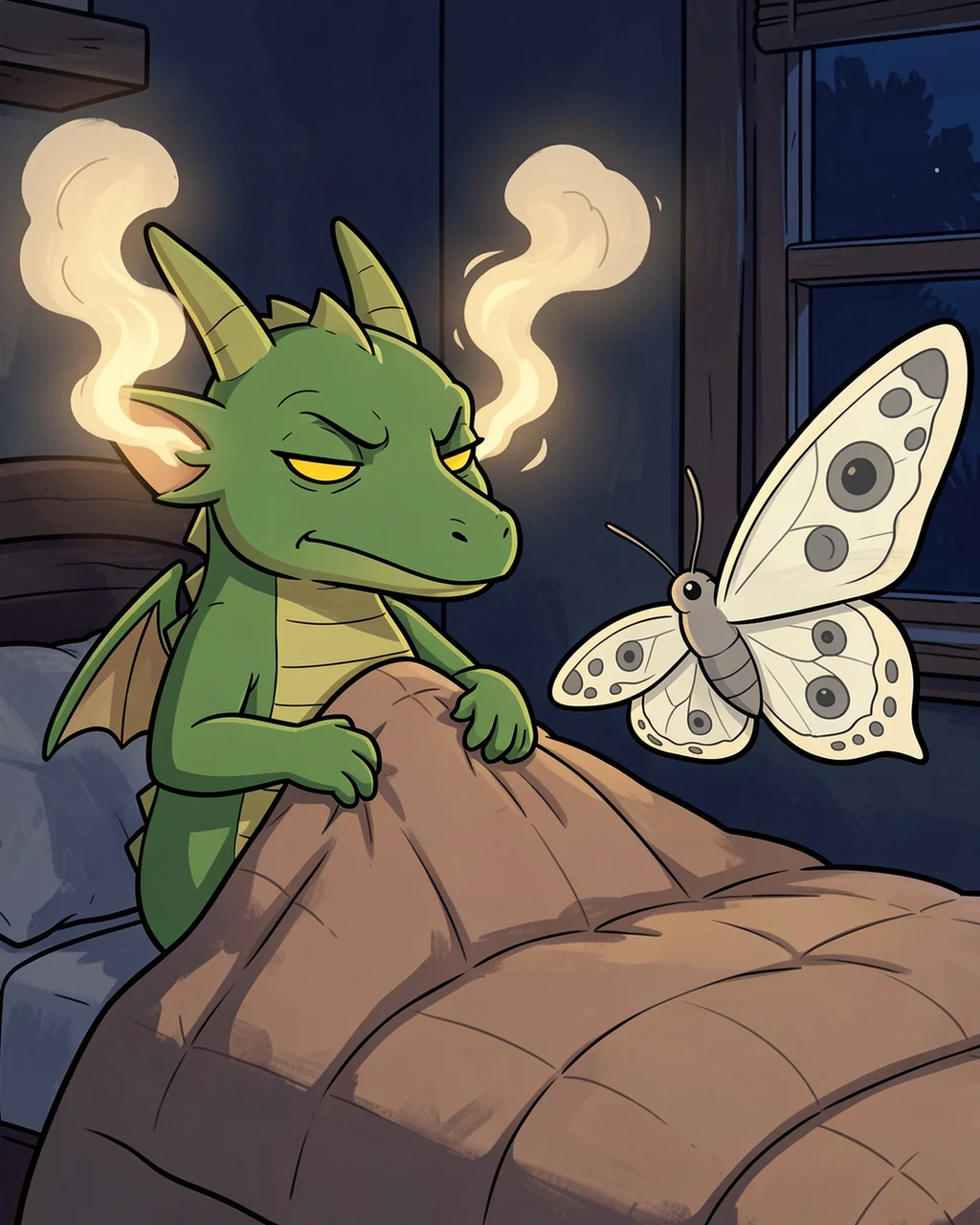 Illustration for page 2 of “The Curious Dragon”
