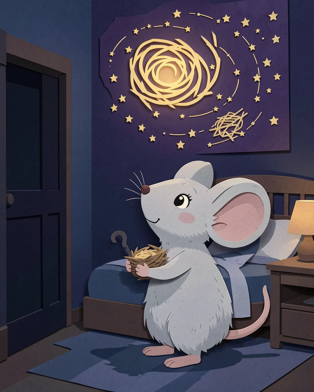 Illustration for page 3 of “The Star Map Listened”