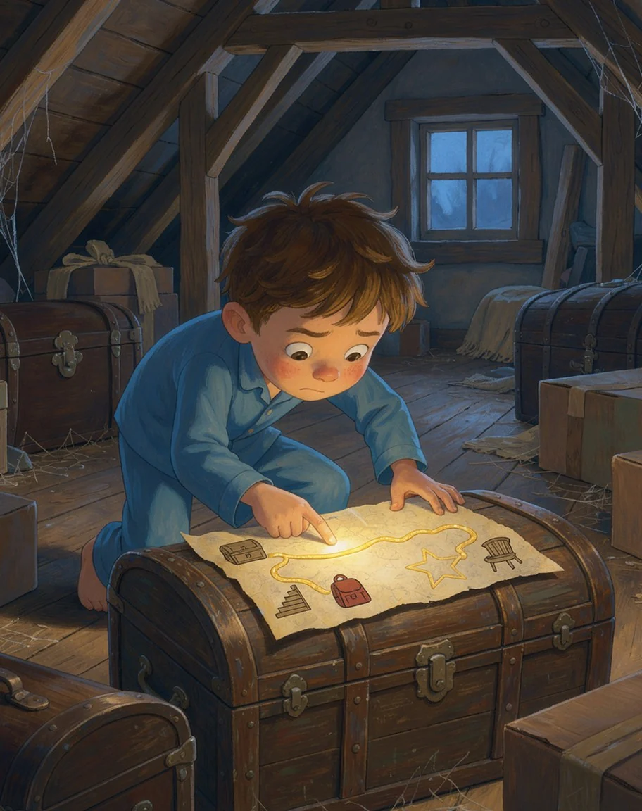 Illustration for page 1 of “The Map’s Missing Star”