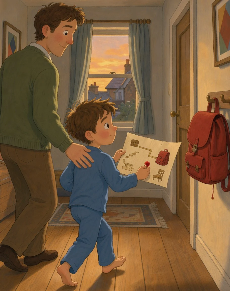 Illustration for page 4 of “The Map’s Missing Star”