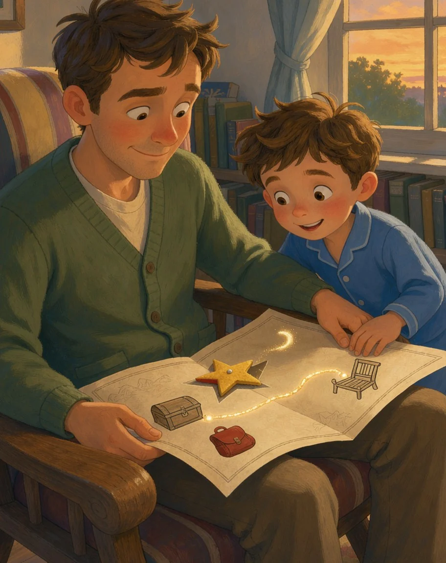 Illustration for page 5 of “The Map’s Missing Star”