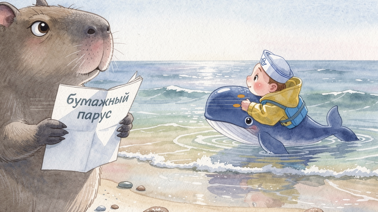 Парус на берегу