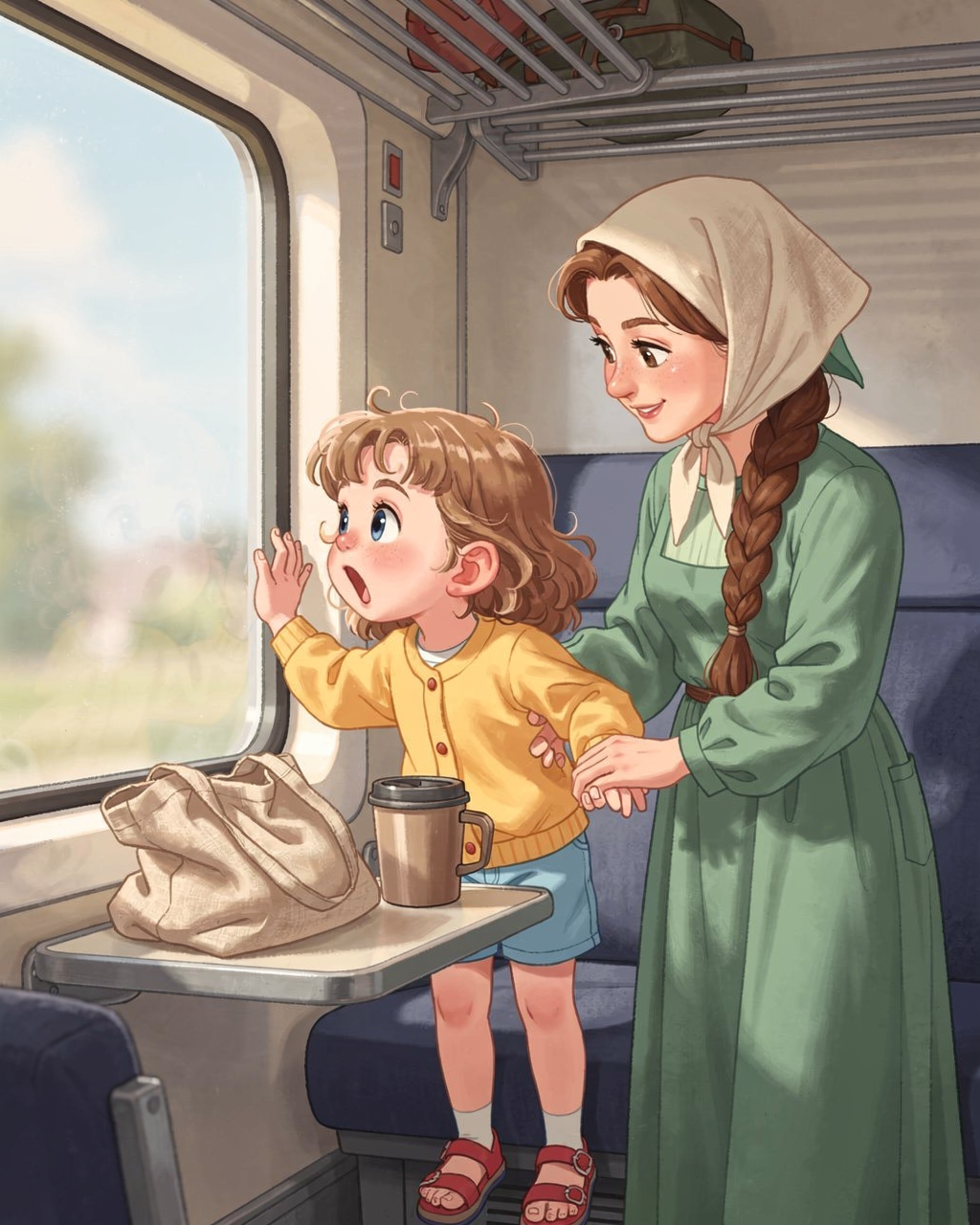 Поля и тихий огонёк