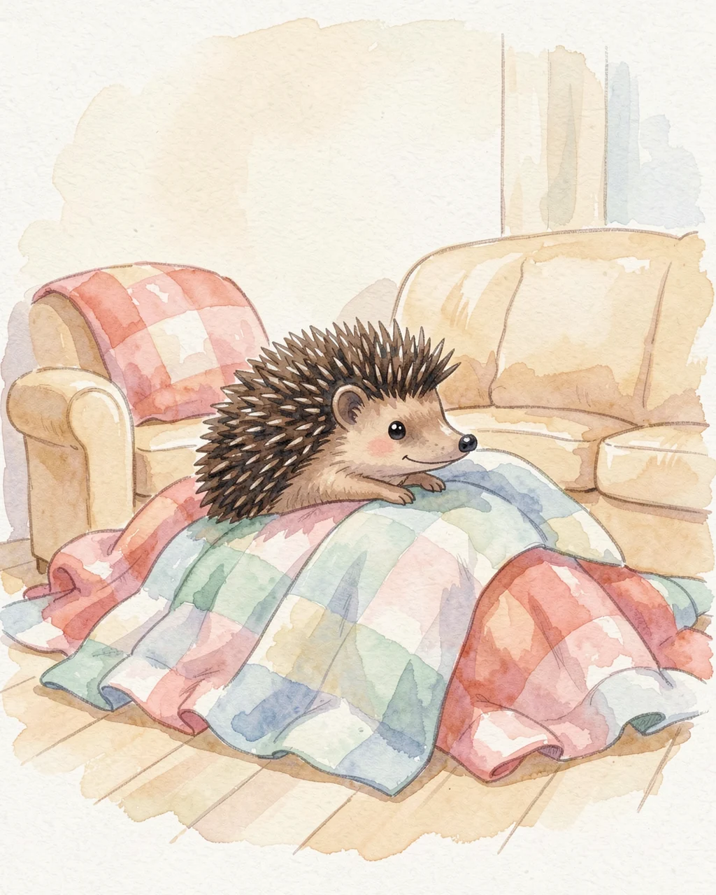 Иллюстрация к странице 2 сказки «The Silver-Nosed Hedgehog»