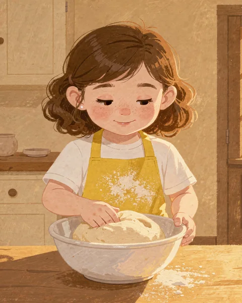 Emma Waits for Dough