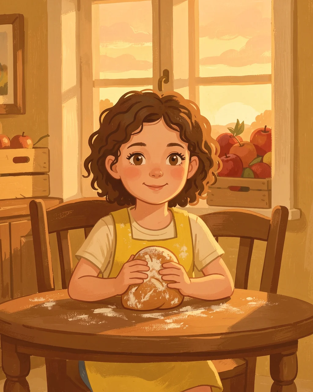 Illustration for page 5 of “Emma Waits for Dough”