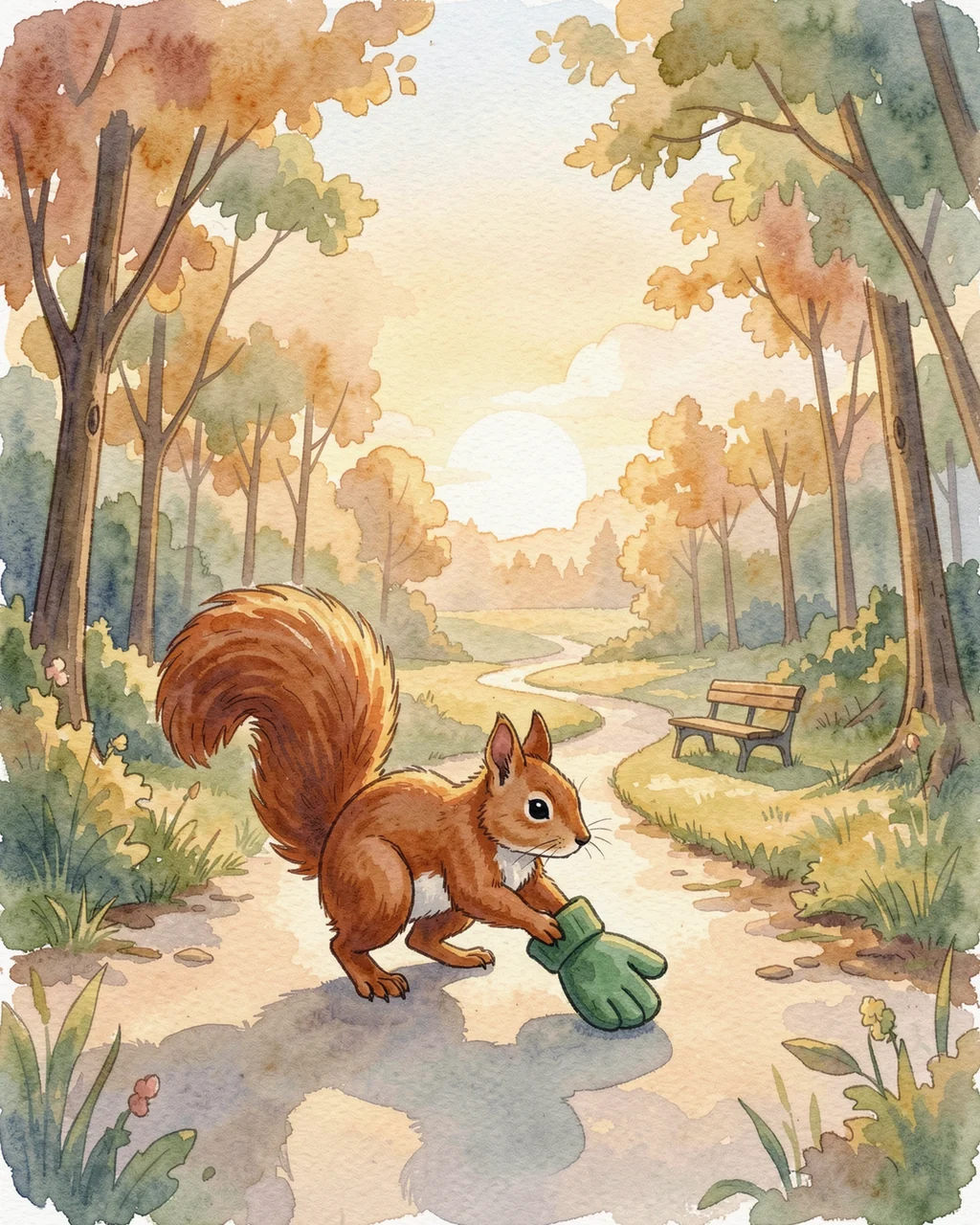 Illustration for page 3 of “Whose Mitten Waits Here?”